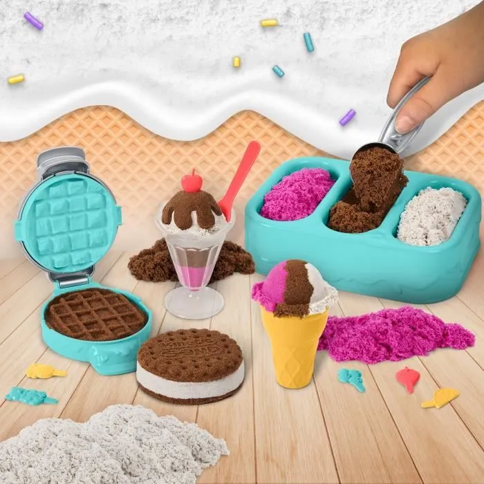 Coffret Kinetic Sand Delices Glaces - SPIN MASTER - Sable magique facile à modeler - 454g-2