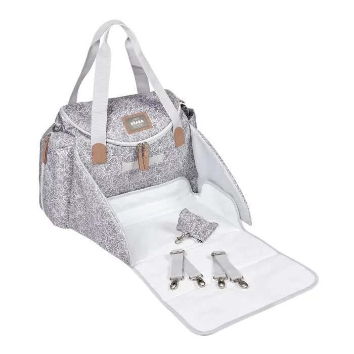 Bebeboutik BEABA Sac a langer Sydney II Modulable Grande contenance Rangements multiples Grand espace a langer Jungle