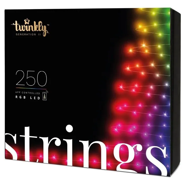 Guirlande lumineuse Connectée TWINKLY 250 Leds RGB 20m pour Sapin de Noël Multicolore-1