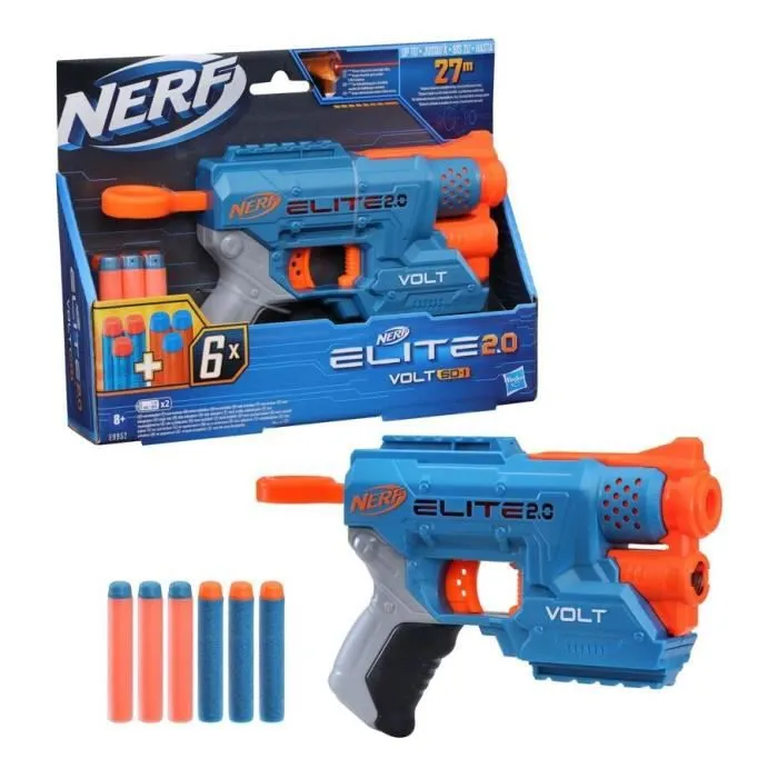 Nerf - Pistolet Nerf Elite2 Volt SD 1 + 8 Fléchettes Nerf Elite Firestrike officielles-2