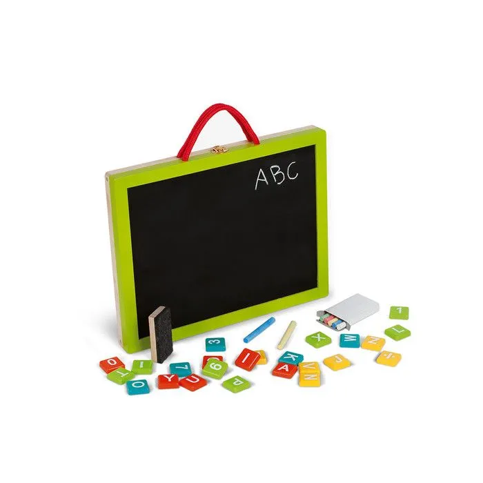 Tableau Magic 4 en 1 - JANOD - Dès 3 ans - Bois - 42 lettres et chiffres magnétiques-3