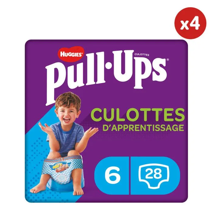 Huggies Pull-Ups Trainers Couches pour Garçon 2-4 Ans (4x28)-0