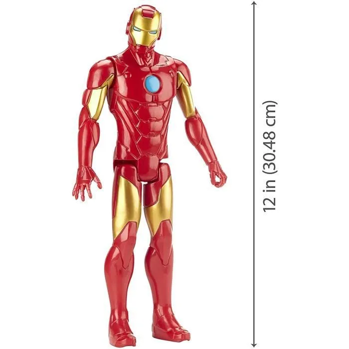 Figurine - MARVEL - Avengers Titan 30cm - Iron Man - Jouet pour Enfant de 4 ans et plus-5