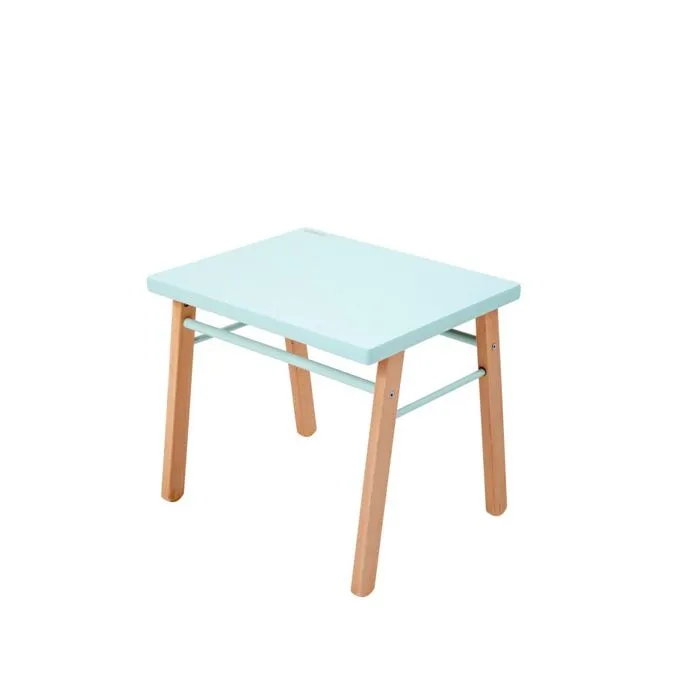 Combelle - Bureau enfant bicolore vert menthe - 50x43x40 cm-0