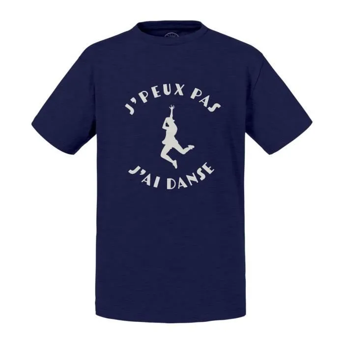 T-shirt Enfant Bleu J'Peux Pas J'ai Danse Hip hop Salsa classique-0
