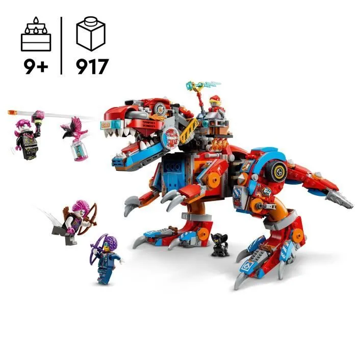 LEGO® DREAMZzz 71484 Le Robot Dinosaure C-Rex de Cooper - Figurine T. rex ou Ptérodactyle-0