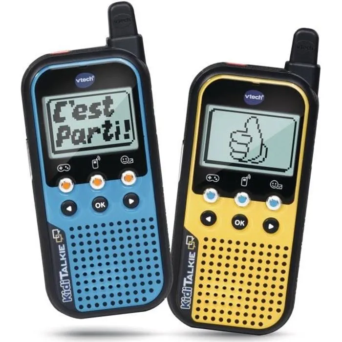 Talkie Walkie VTECH Kidi Talkie - Bleu & Jaune - 6 en 1 pour des heures de jeu et de fun-0