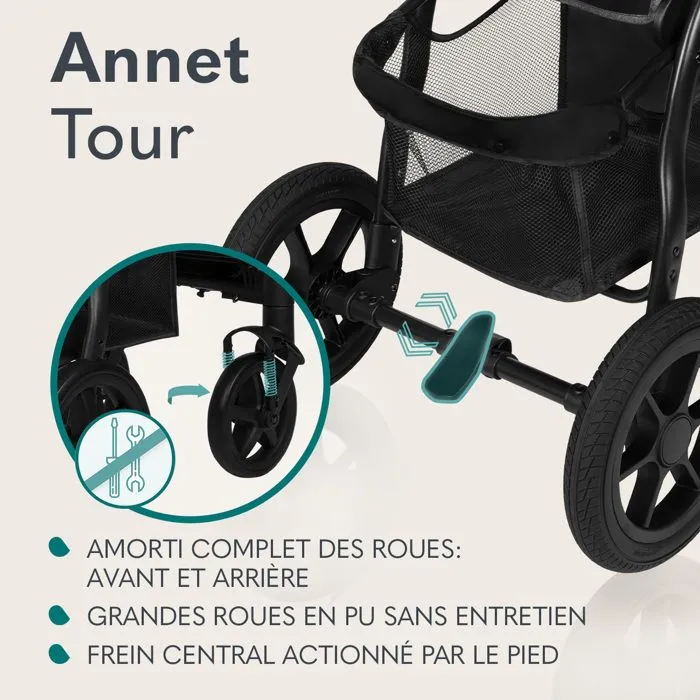 Poussette canne tout terrain LIONELO Annet Tour - Jusqu'à 22 kg - Grandes roues - Accessoires - Dreamin'-4