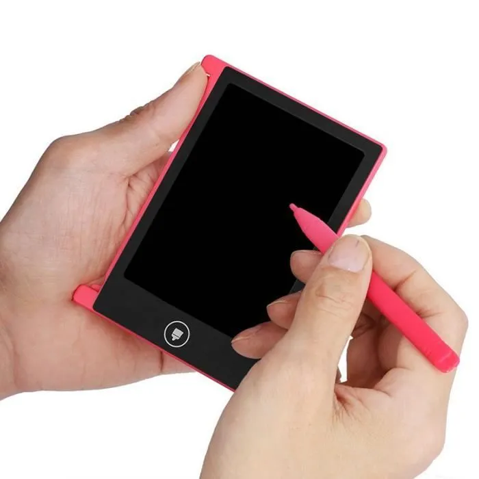 Mini Tablette LCD - SHOP-STORY - Ardoise Magique - Effaçable - Rose - 3 ans et plus-1