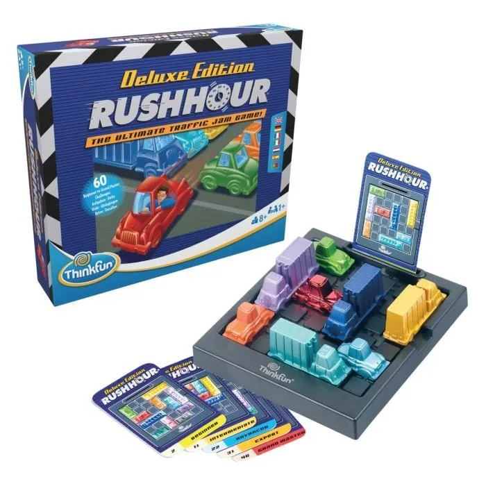 Rush Hour Deluxe - Ravensburger - Casse-tête Think Fun - 60 défis 5 niveaux - Dès 8 ans-1