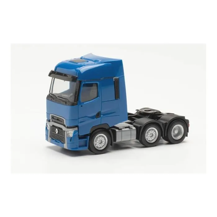 Miniatures montées - Renault T Facelift 6 x 2 Bleu 1/87 Herpa-0
