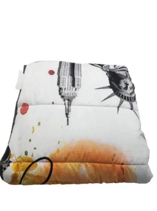 Couette tempérée imprimée New york Colors - 1 personne 140 x 200 - Mi saison - MORTREUX-2