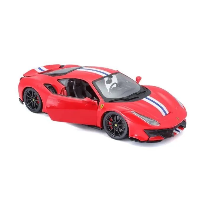Véhicule miniature BBURAGO 1/24 FERRARI - 488 Pista - Rouge - Pour enfant de 3 ans et plus-2