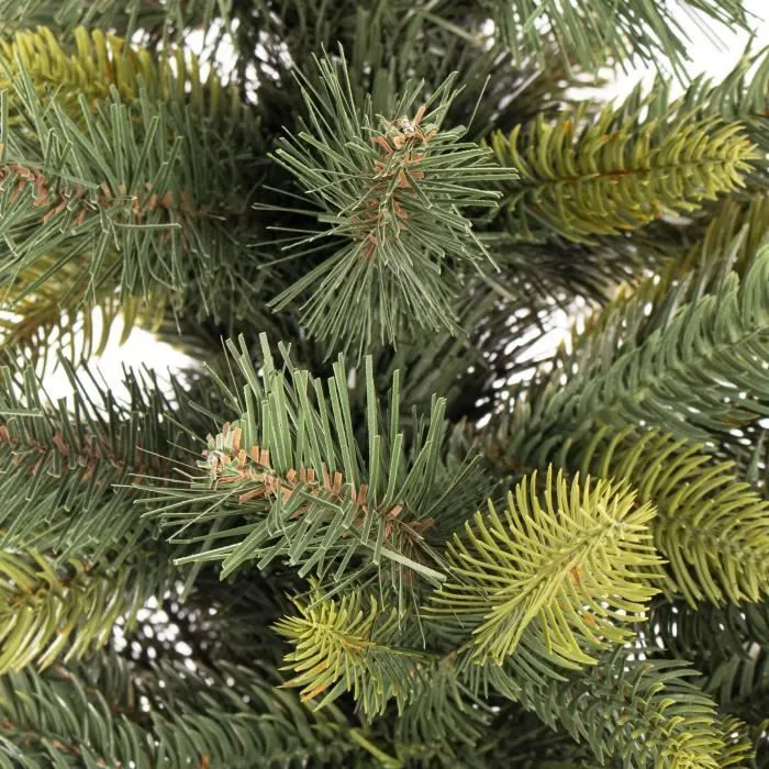 Sapin de Noël artificiel - SPRINGOS - DELUXE - 220 cm - Épicéa 3D - Support inclus-1