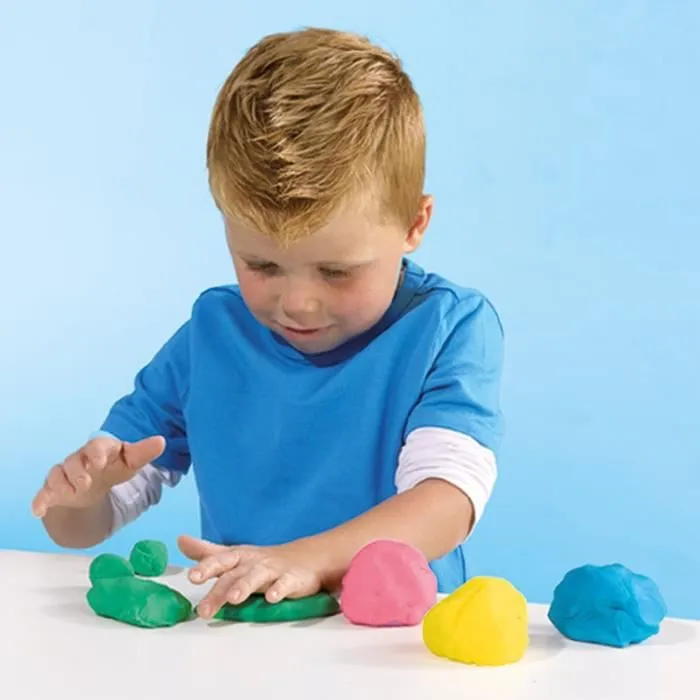 Kit pâte à modeler SES CREATIVE avec outils en bois Eco - 3 couleurs - Pour enfant à partir de 3 mois-3