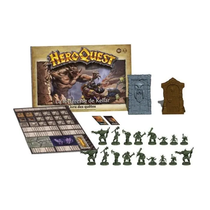 HeroQuest, extension La forteresse de Kellar, 2 à 5 joueurs, dès 14 ans, système de jeu HeroQuest requis - Avalon Hill-2