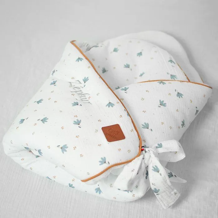 Gigoteuse d'emmaillotage en gaze de coton Bleuet - SEVIRA KIDS - Naissance - Multicolore - Mixte-1