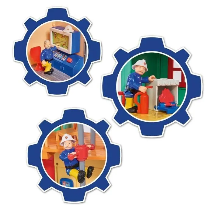 Caserne Sam le Pompier Pontypandy Smoby avec 1 figurine - Jouet pour enfant à partir de 3 ans-2