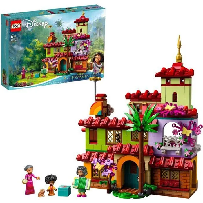 LEGO 43202 Disney La Maison Madrigal, Jouet, avec Figurines du Film Encanto et Mini-Poupées, Idée de Cadeau Garçons et Filles 6 Ans-0