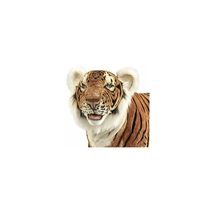 Peluche géante tigre brun jacquard - HANSA - 140 cm L - pour enfant à partir de 3 ans-1