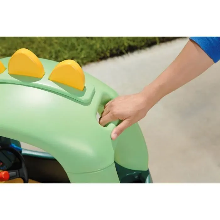 Little Tikes Cosy Coupe Dino vert - Voiture pour enfants - Portes fonctionnelles - 4 roues - Plancher à retirer & 1 klaxon - 18 mois-3