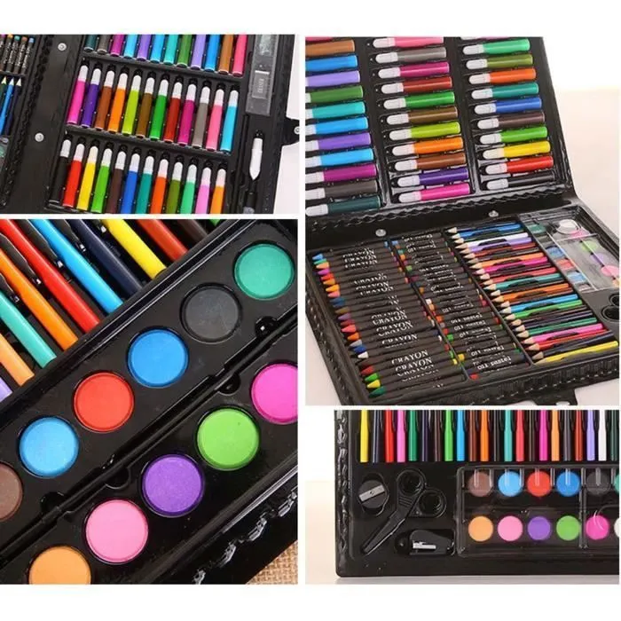 Kit de dessin - Multicolore - 150 pièces - Matériaux écologiques - Pour enfants à partir de 3 ans - Mixte-2