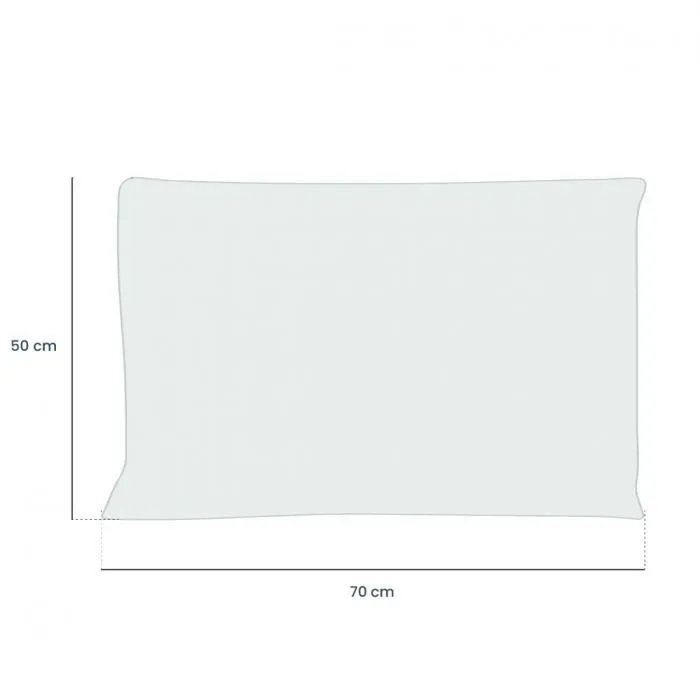 Lot de 4 oreillers, coussins de garnissage - 50 x 70 cm - Blanc - Vivezen-1