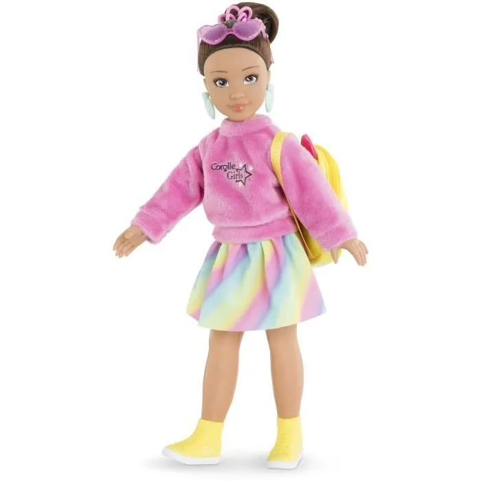 Accessoires poupée - COROLLE - Dressing fluo - Pour poupée mannequin 28 cm - 7 accessoires - Dès 4 ans-6