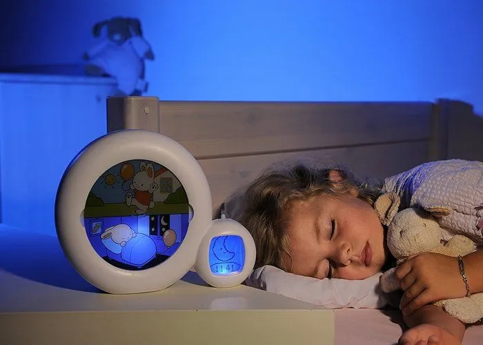 Réveil Enfant Éducatif Kid'Sleep - Claessens'Kids - Veilleuse Musicale - Jour/Nuit - Lune-2