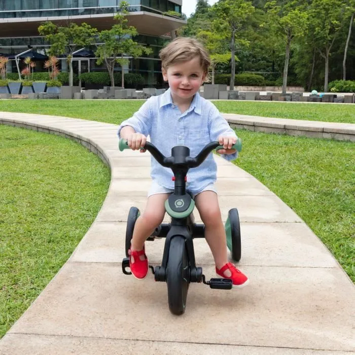 Tricycle évolutif EXPLORER 4 EN 1 PLIABLE - GLOBBER - Olive - Draisienne - de 10 mois à 5 ans - Montage sans outils-7