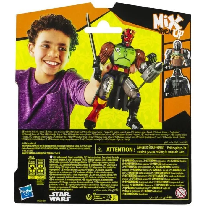 MixMashers Dark Maul, figurine 12 cm personnalisable à mélanger et combiner avec accessoires, Star Wars, dès 4 ans-8