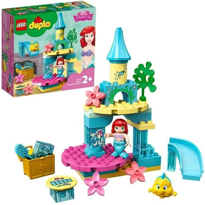 LEGO® 10922 DUPLO Disney Le Château Sous la Mer d'Ariel Avec La Princesse Poupée La Petite Sirène Jouet Pour Les Enfants De 2-5 Ans-0