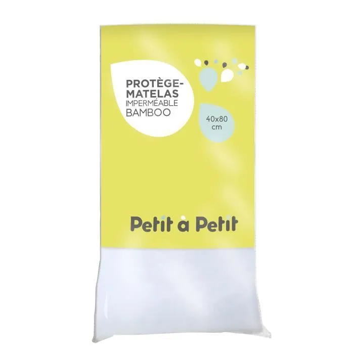 PETIT A PETIT Alèse 40x80 cm Bamboo, imperméable-0