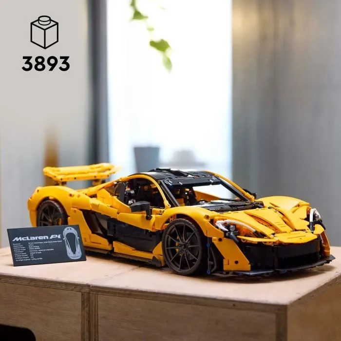 LEGO® Technic 42172 McLaren P1 -Kit Maquette Hypercar pour Adultes Passionnés de Véhicules-1