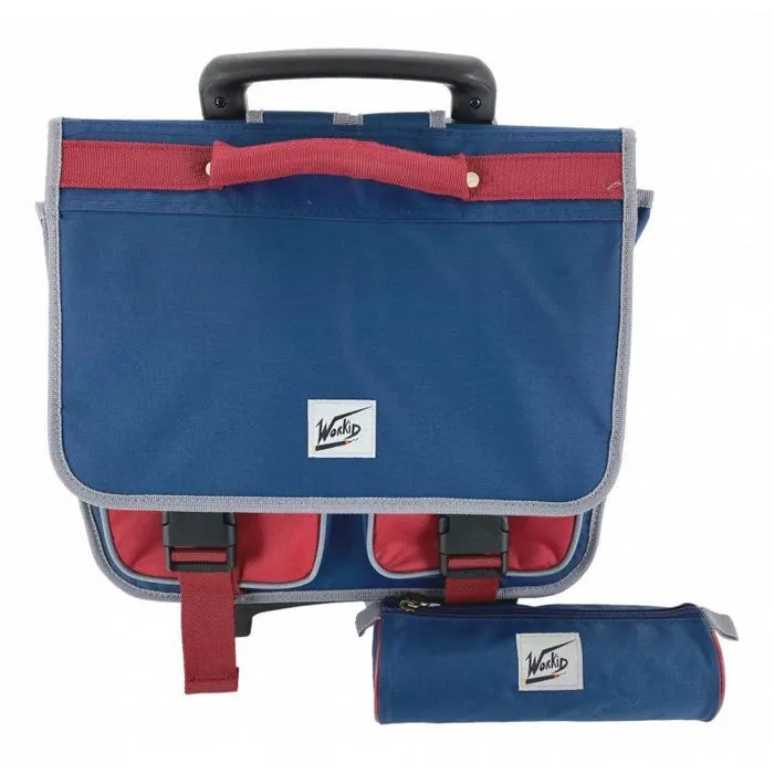Cartable scolaire avec trolley + trousse offerte "Workids"-0