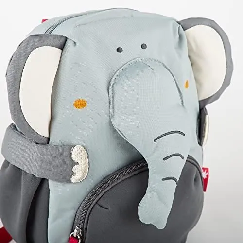 Sigikid Sac à Dos Motif Pattes Mixte Enfant, Éléphant-Gris, 29x26x13 cm-3