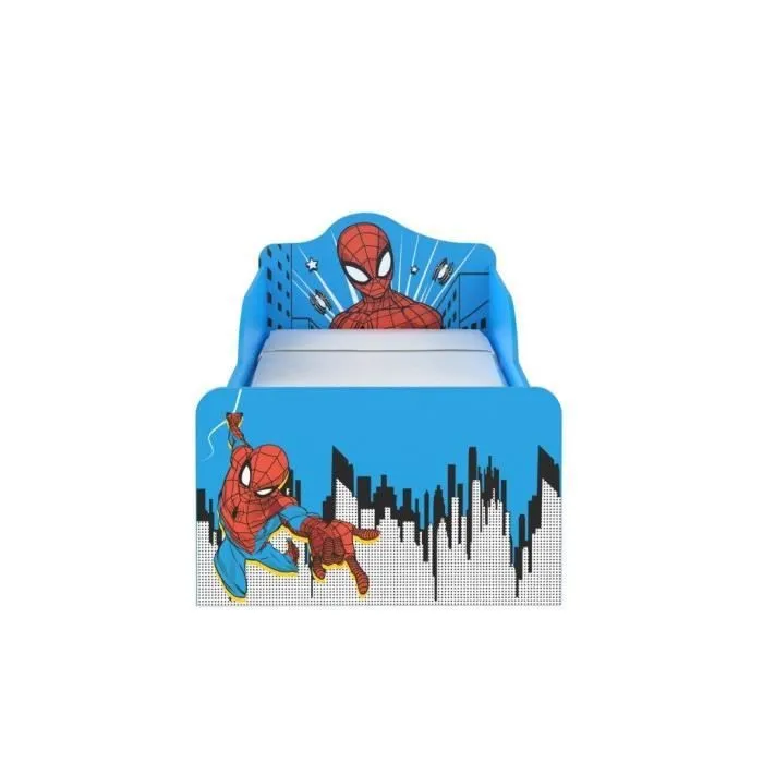 Lit pour enfants - Marvel - Spiderman - 75x143cm - Bois - Bleu-3