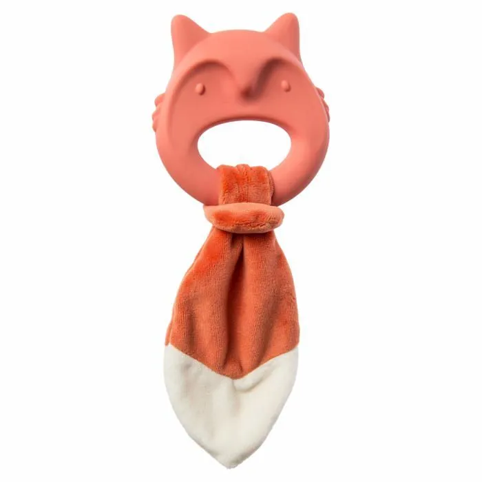 Anneau de dentition Mary meyer - 26113 - Leika Silicone Baby Teether, 23-Centimetres, Little Fox-0