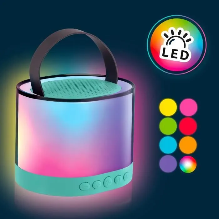 Canal Toys - Music Creator - Mini Station Karaoké - Enceinte lumineuse avec 2 microphones sans fil - INF 044-8