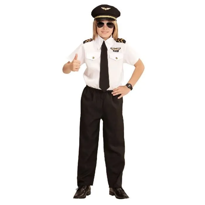 Déguisement commandant de bord - 5/7 ans U Multicolore-1