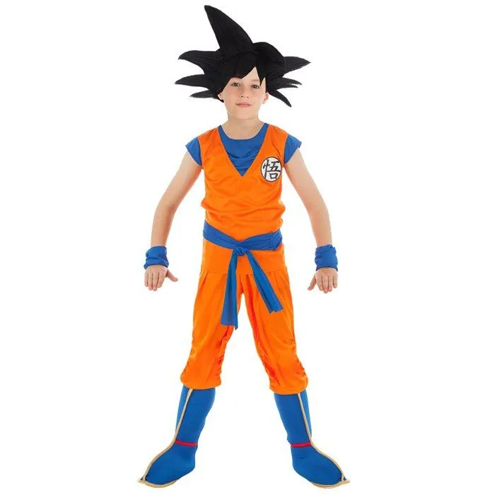 Déguisement Goku Garçon - Dragon Ball - Personnage Fiction - Polyester - Blanc - Orange-2