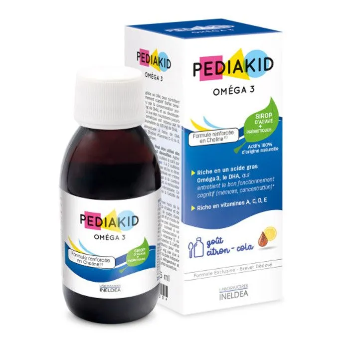 PEDIAKID - Complément Alimentaire Naturel Pediakid Oméga 3 - Formule Exclusive au Sirop d'Agave - Riche en DHA - Favorise le Bon Fon-1