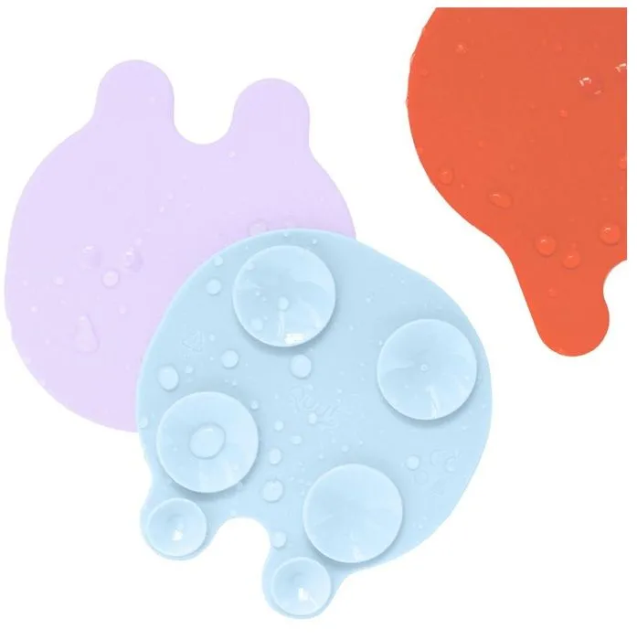 Antidérapants de bain - Quut - Grippi Méduses - 8 pièces - Bleu corail - Sécuritaires et amusants-0