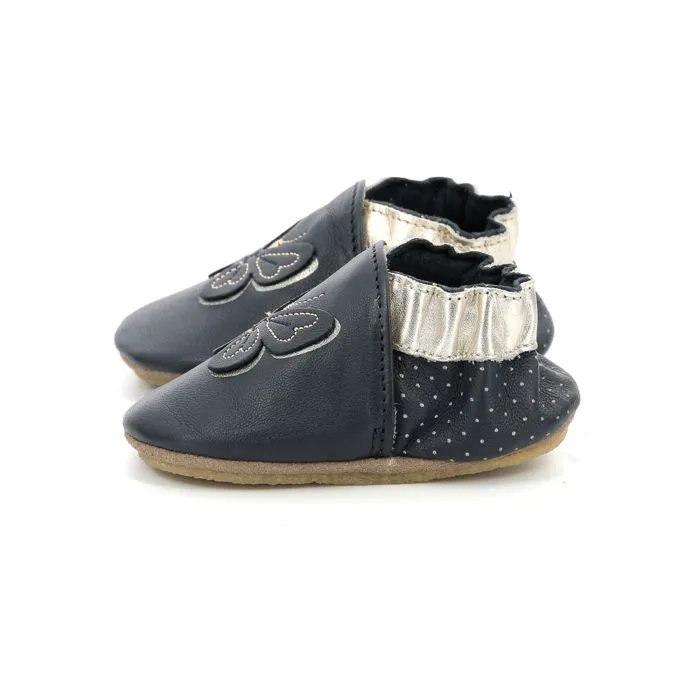 ROBEEZ Chaussons Flyinthewind Semelle Crepe Marine-3