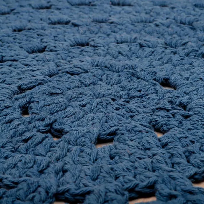 Tapis rond Alma Bleu - NATTIOT - Coton-4