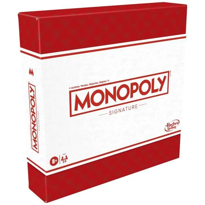 Monopoly Signature, jeu de plateau pour enfants, jeu de societe dès 4 ans, version francaise-0