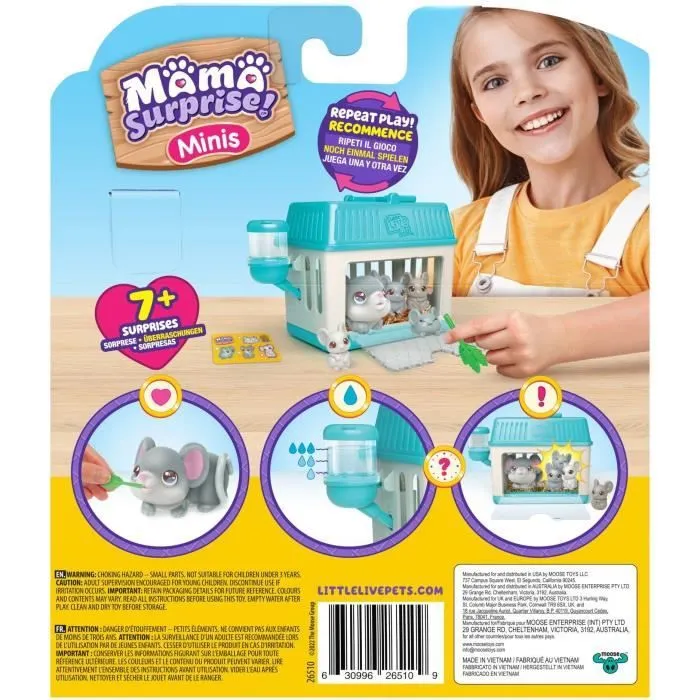 Peluches P'tites Souris Mama Surprise - Little Live Pets - Moose Toys-3