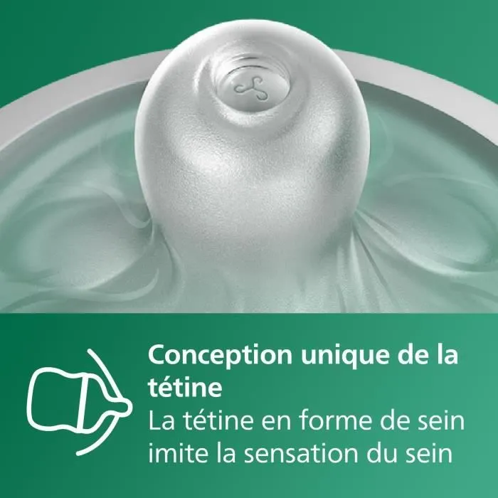 Kit nouveau-né - PHILIPS AVENT - Natural Verre 3.0 - Biberon Verre 120ml + 2 Biberons 240ml + Sucettes Ultra Douce 0-6M-3