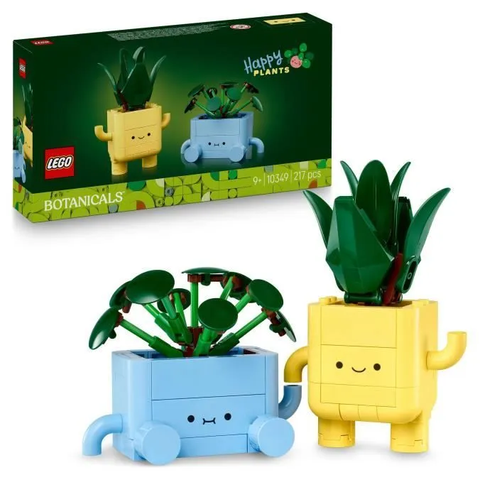 LEGO Botanicals 10349 Petites Plantes Souriantes - Jeu de construction pour fille, 9 ans-0