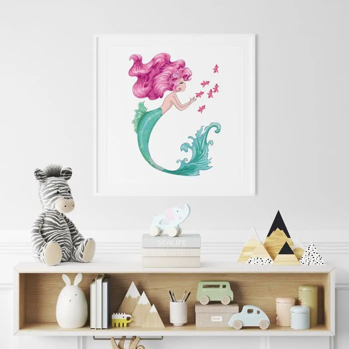 Poster / Affiche carrée Enfants - Sirène 3617689723877 - 20x20 cm-0